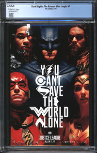 Dark Nights: The Batman Who Laughs (2018) #1 CGC 9.8 NM/MT