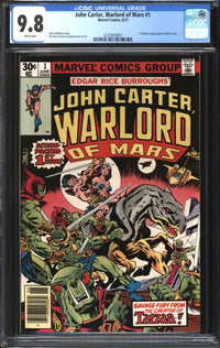 John Carter, Warlord Of Mars (1977) #1 CGC 9.8 NM/MT