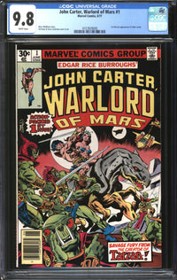 John Carter, Warlord Of Mars (1977) #1 CGC 9.8 NM/MT