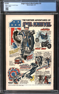 Jungle Action (1972) #19 (Double Cover) CGC 9.8 NM/MT