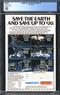 Robotech: The Macross Saga (1985) #19 CGC 9.8 NM/MT