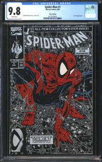 Spider-Man (1990) # 1 Silver Edition CGC 9.8 NM/MT