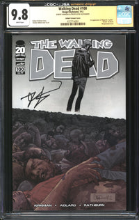Walking Dead (2003) #100 Charlie Adlard Variant CGC x JSA Signature Series 9.8 NM/MT Signed Robert Kirkman