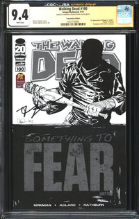 Walking Dead (2003) #100 SDCC 2017 Convention Edition CGC x JSA Signature Series 9.4 NM Signed Robert Kirkman