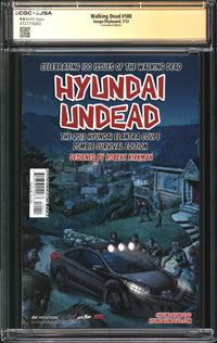 Walking Dead (2003) #100 SDCC 2017 Convention Edition CGC x JSA Signature Series 9.4 NM Signed Robert Kirkman