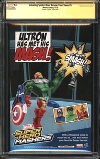 Amazing Spider-Man: Renew Your Vows (2015) #5 Joe Quesada Masked Variant CGC Signature Series 9.6 NM+ Signed Stan Lee