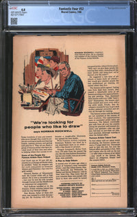 Fantastic Four (1961) # 52 CGC 4.0 VG