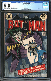 Batman (1940) #251 CGC 5.0 VG/FN
