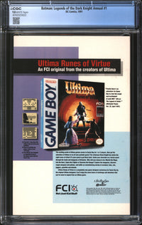 Batman: Legends Of The Dark Knight Annual (1991) #1 CGC 9.8 NM/MT
