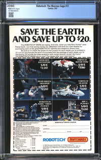 Robotech: The Macross Saga (1985) #17 CGC 9.8 NM/MT
