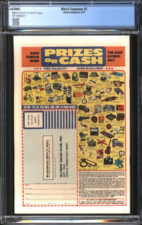 Weird Suspense (1975) #2 CGC 9.8 NM/MT