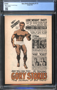 Gory Stories Quarterly (1972) #2 1/2 CGC 8.5 VF+