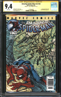 Amazing Spider-Man (1999) #32 Newsstand Edition CGC Signature Series 9.4 NM Signed J. Scott Campbell