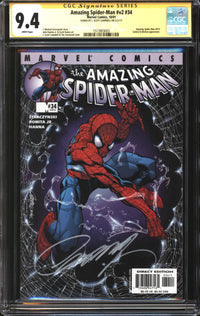 Amazing Spider-Man (1999) #34 CGC Signature Series 9.4 NM Signed J. Scott Campbell