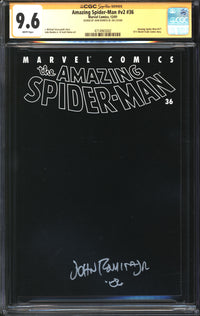 Amazing Spider-Man (1999) #36 CGC Signature Series 9.6 NM+ Signed John Romita Jr.