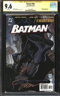Batman (1940) #608 CGC Signature Series 9.6 NM+ Signed Jim Lee