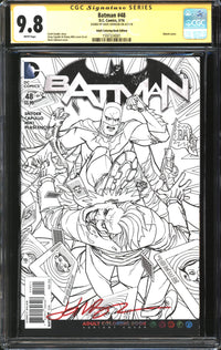 Batman (2011) #48 Adult Coloring Book Edition CGC Signature Series 9.8 NM/MT Signed Dave Johnson