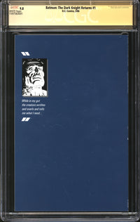 Batman: The Dark Knight Returns (1986) #1 CGC Signature Series 9.8 NM/MT Signed Frank Miller