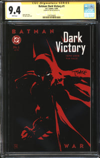 Batman: Dark Victory (1999) #1 CGC Signature Series 9.4 NM Signed Tim Sale