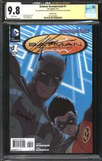 Batman Incorporated (2012) #1 Frank Quitely Variant CGC x JSA Signature Series 9.8 NM/MT Signed Chris Burnham & Grant Morrison