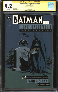 Batman: The Long Halloween (1996) #9 CGC Signature Series 9.2 NM- Signed Tim Sale
