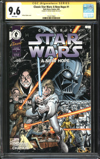 Classic Star Wars: A New Hope (1994) #1 CGC Signature Series 9.6 NM+ Signed Art Adams
