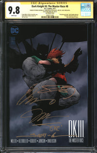 Dark Knight III: The Master Race (2016) #8 Jim Lee Variant CGC Signature Series 9.8 NM/MT Signed Brian Azzarello, Frank Miller, Jim Lee, Alex Sinclair & Scott Williams