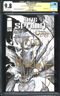 King Spawn (2021) #50 Variant Cover D CGC x JSA Signature Series 9.8 NM/MT Signed Todd McFarlane & Signed/Sketch Dan Quintana
