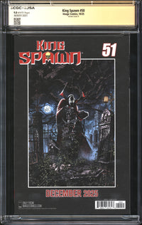 King Spawn (2021) #50 Variant Cover D CGC x JSA Signature Series 9.8 NM/MT Signed Todd McFarlane & Signed/Sketch Dan Quintana