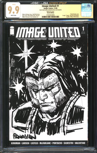 Image United (2009) #1 Sketch Edition CGC x JSA Signature Series 9.9 GEM MINT Signed/Sketch Dan Panosian