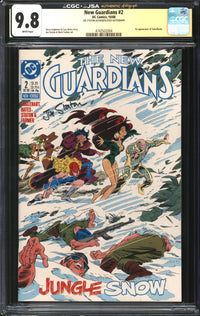 New Guardians (1988) #2 CGC x JSA Signature Series 9.8 NM/MT Signed Joe Staton