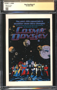 New Guardians (1988) #2 CGC x JSA Signature Series 9.8 NM/MT Signed Joe Staton