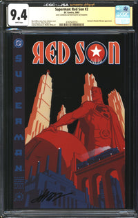 Superman: Red Son (2003) #2 CGC x JSA Signature Series 9.4 NM Signed Dave Johnson