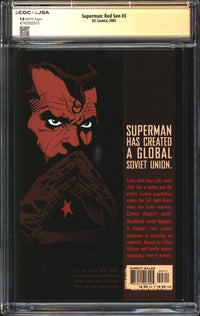 Superman: Red Son (2003) #3 CGC x JSA Signature Series 9.8 NM/MT Signed Dave Johnson