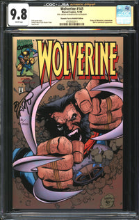 Wolverine (1988) #145 Dynamic Forces Holofoil Edition CGC x JSA Signature Series 9.8 NM/MT Signed Erik Larsen