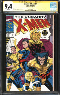 Uncanny X-Men (1981) #275 CGC Signature Series 9.4 NM Signed Jim Lee