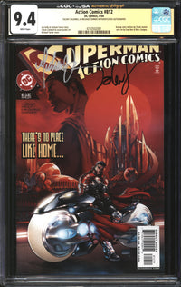 Action Comics (1938) #812 CGC Signature Series 9.4 NM Signed Michael Turner & Talent Caldwell