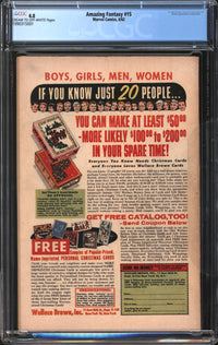 Amazing Fantasy (1962) #15 CGC 4.0 VG