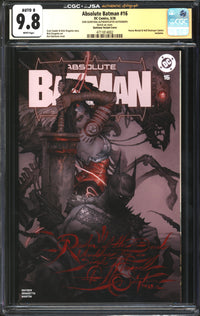 Absolute Batman (2026) #16 Dan Quintana Variant CGC x JSA Signature Series 9.8 NM/MT Signed/Sketch Dan Quintana