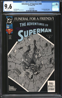 Adventures Of Superman (1987) #498 Second Printing CGC 9.6 NM+