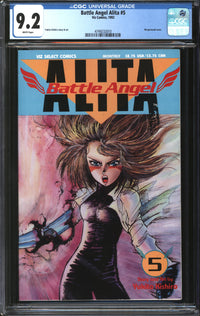 Alita: Battle Angel/Battle Angel Alita (1992) #5 CGC 9.2 NM-
