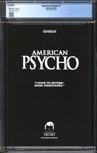 American Psycho (2023) #1 ComicTom 101 Edition CGC 9.8 NM/MT