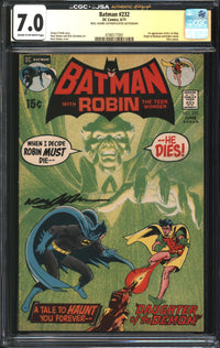 Batman (1940) #232 CGC x JSA Signature Series 7.0 FN/VF