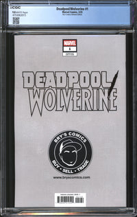 Deadpool/Wolverine (2025) #1 Bry's Comics Ultimate Edition CGC 9.8 NM/MT