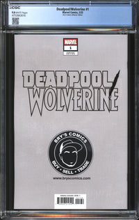 Deadpool/Wolverine (2025) #1 Bry's Comics Ultimate Edition CGC 9.8 NM/MT