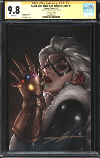 Giant-Size Black Cat: Infinity Score (2022) #1 Jeehyung Lee Virgin Edition CGC Signature Series 9.8 NM/MT Signed Jeehyung Lee