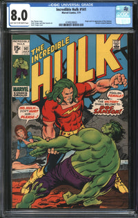Incredible Hulk (1962) #141 CGC 8.0 VF