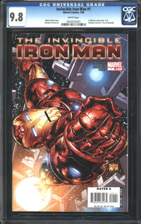Invincible Iron Man (2008) #1 CGC 9.8 NM/MT