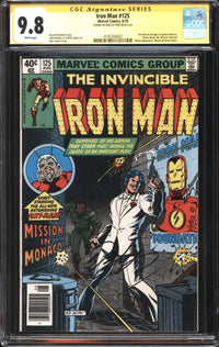 Iron Man (1968) #125 Newsstand Edition CGC Signature Series 9.8 NM/MT Signed Bob Layton