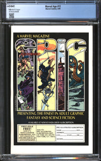 Marvel Age (1983) #12 CGC 9.8 NM/MT